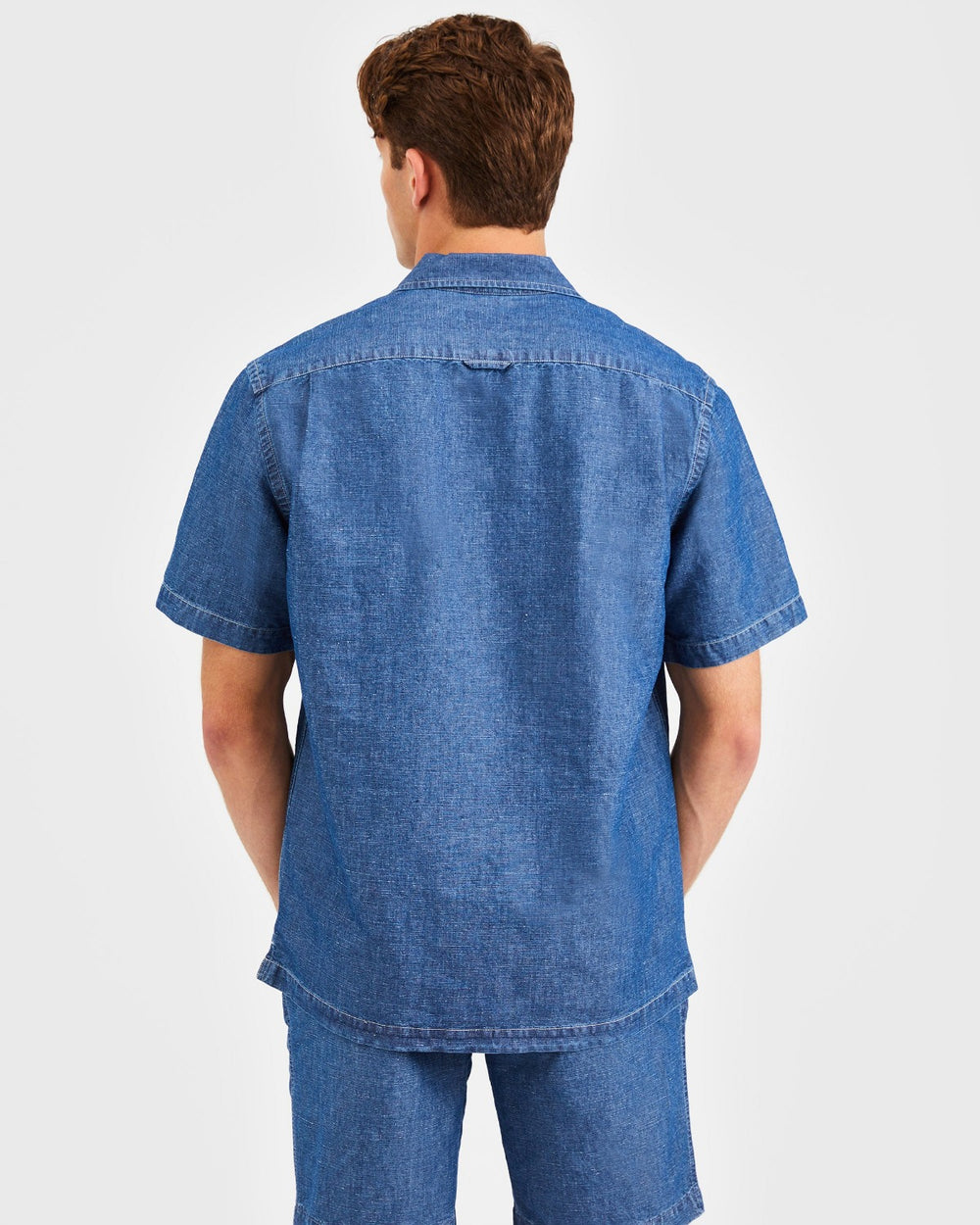 Ben Sherman Hastings Garment Dye Chambray Shirts Indigo | DJAM79653