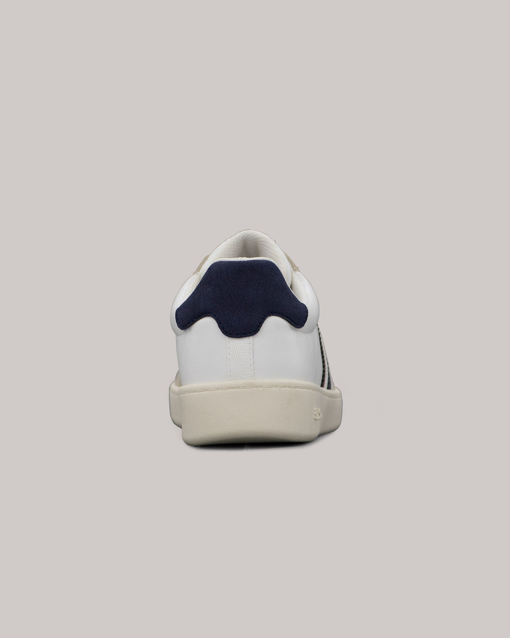 Ben Sherman Hyde Navy Stripe Sneakers White | FUOZ81702