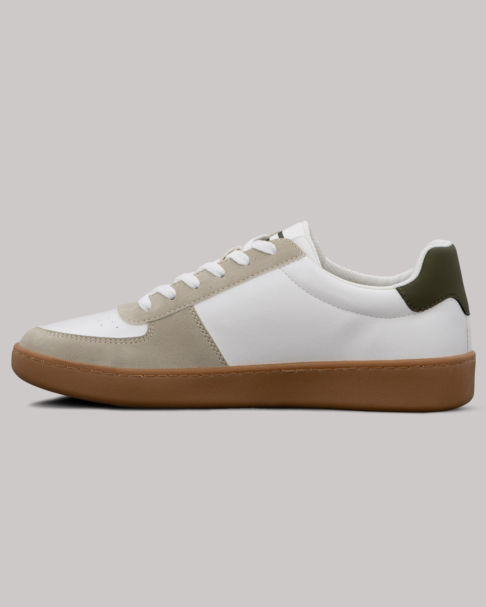 Ben Sherman Hyde Olive Stripe Sneakers White | TNEQ10923