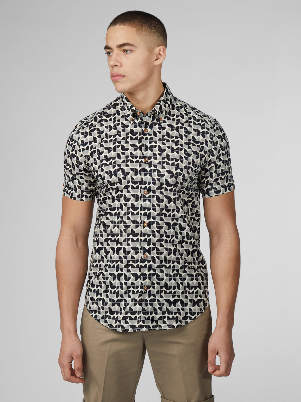 Ben Sherman Linear Shirts Black | UYAL89672