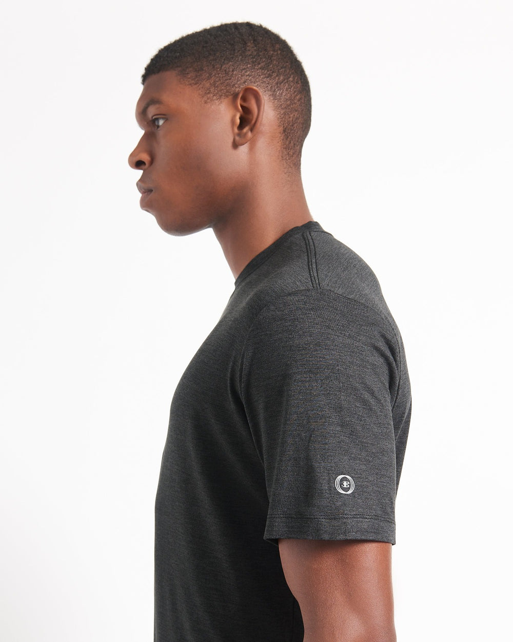 Ben Sherman Performance Stretch Marl T-Shirt Black | PVFZ23194