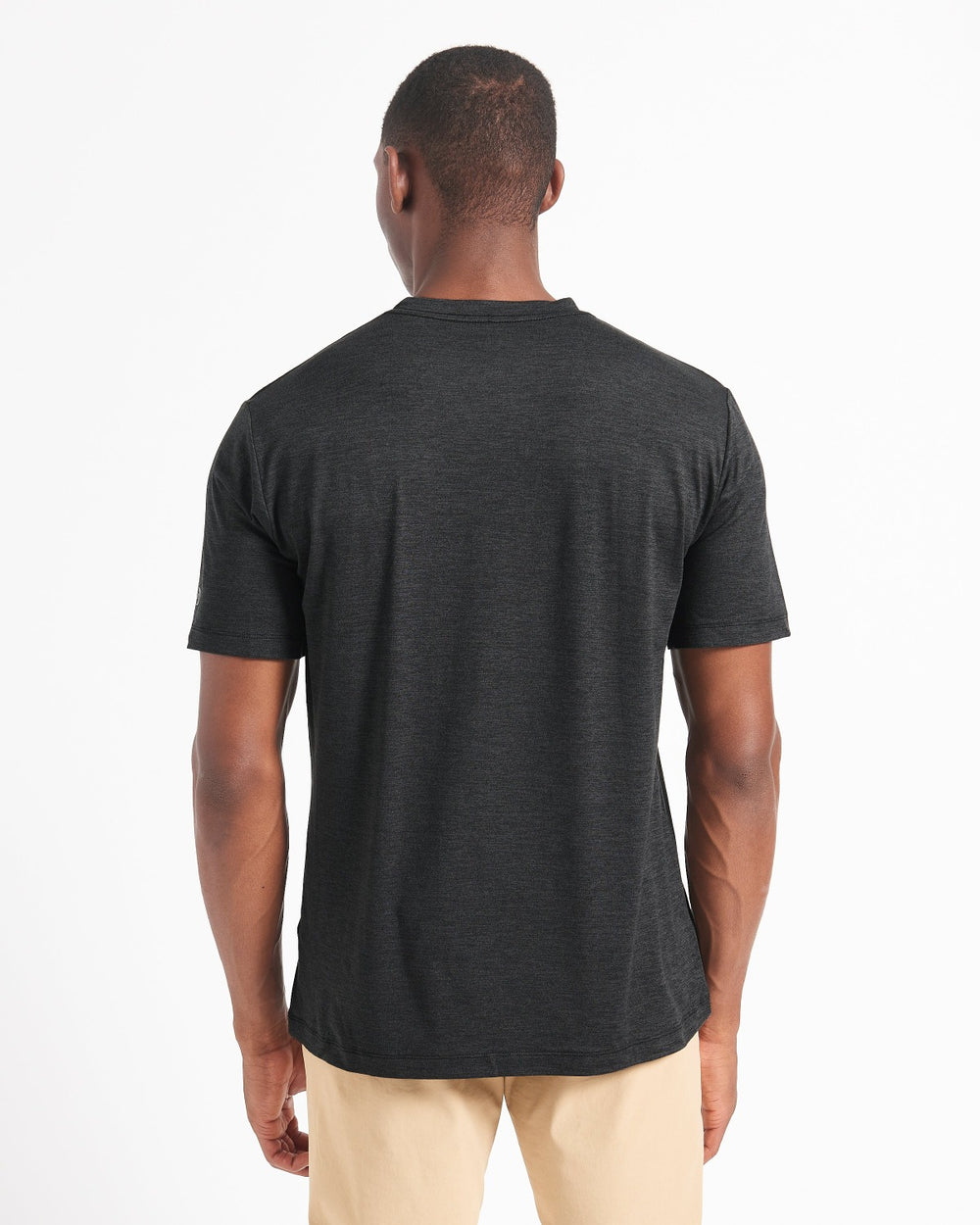 Ben Sherman Performance Stretch Marl T-Shirt Black | PVFZ23194