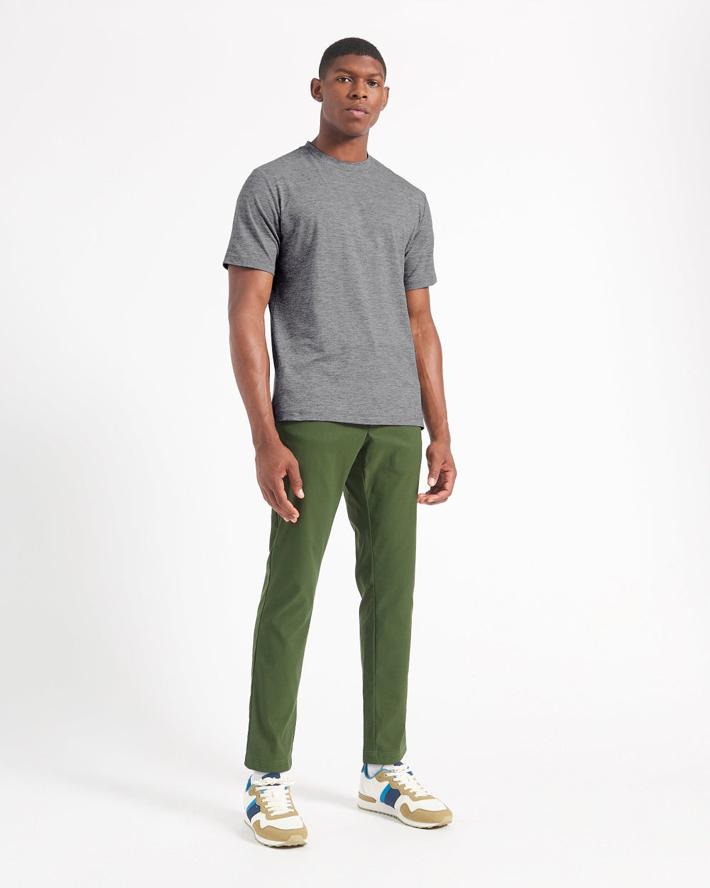 Ben Sherman Performance Stretch Marl T-Shirt Grey | HJAD09831