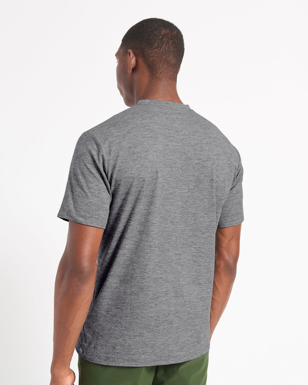 Ben Sherman Performance Stretch Marl T-Shirt Grey | HJAD09831