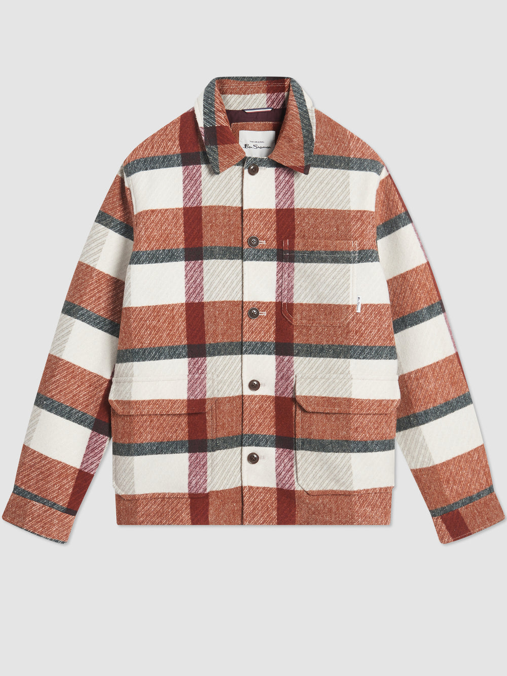 Ben Sherman Plaid Jackets Orange | HEFW32517