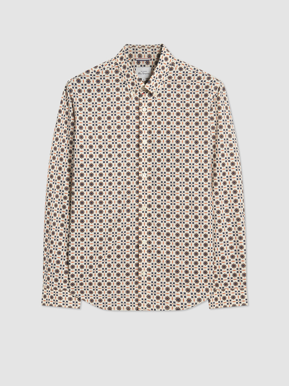 Ben Sherman Retro Foulard Print Slim Fit Shirts Brown | BCIW38942