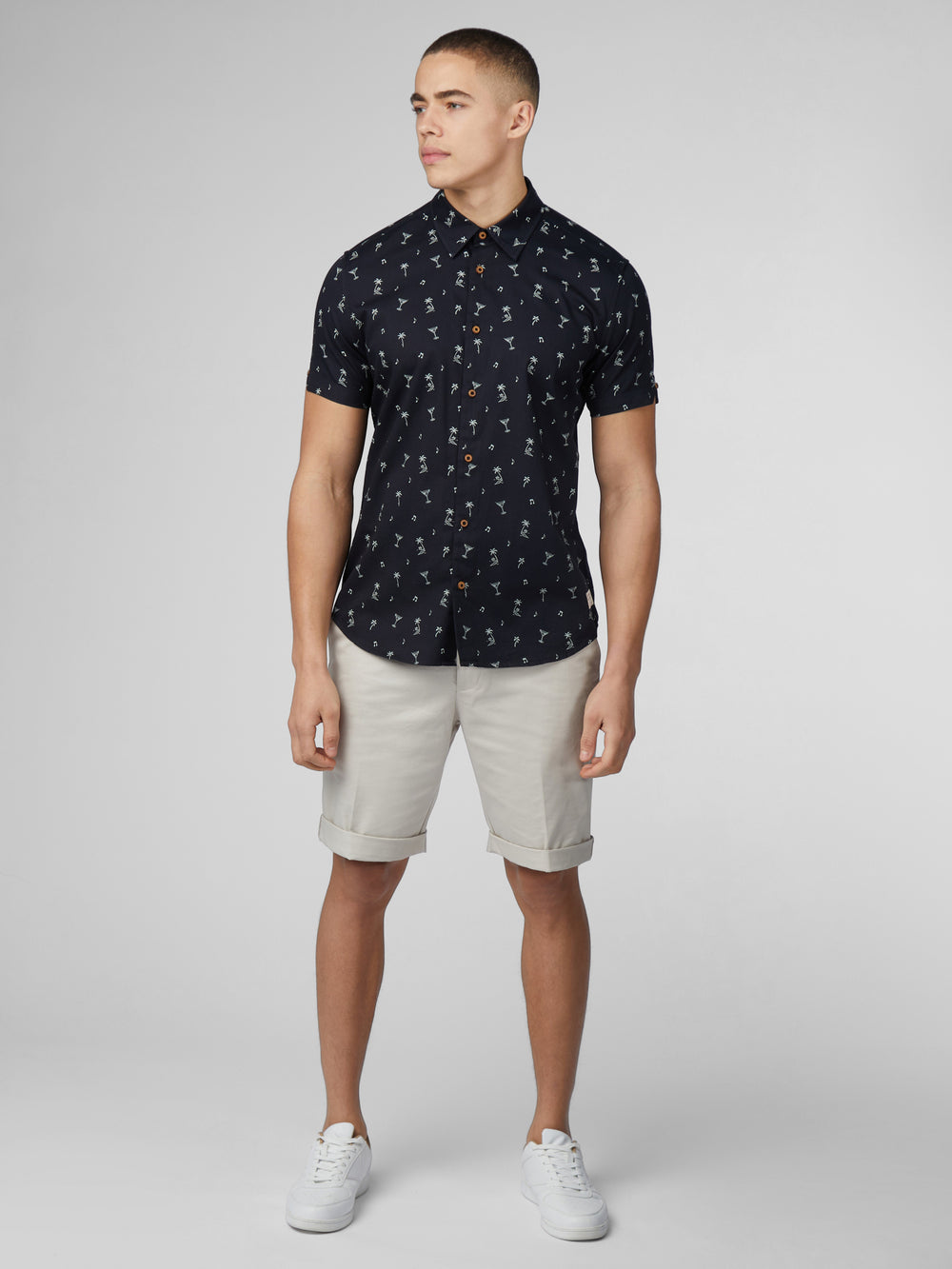 Ben Sherman Scattered Shirts Black | NPOI68209