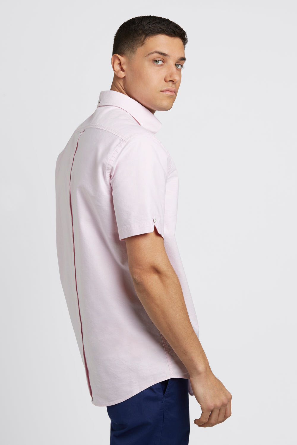 Ben Sherman Short Sleeve Brighton Oxford Organic Shirts Pink | EPSV96524