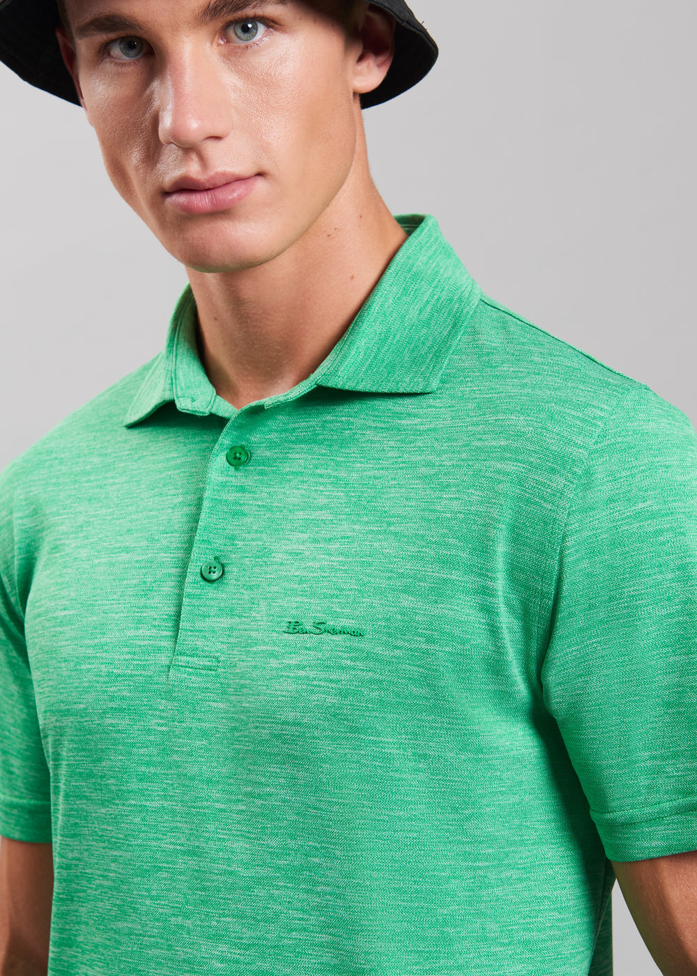 Ben Sherman Short Sleeve Polo Shirts Green | NDGT85349