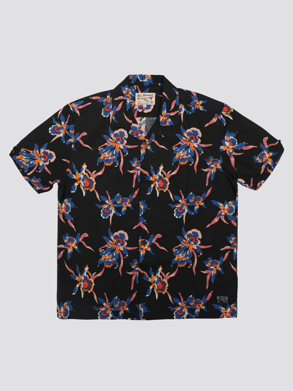 Ben Sherman Signature Botanical Print Shirts Black | DYKL24317