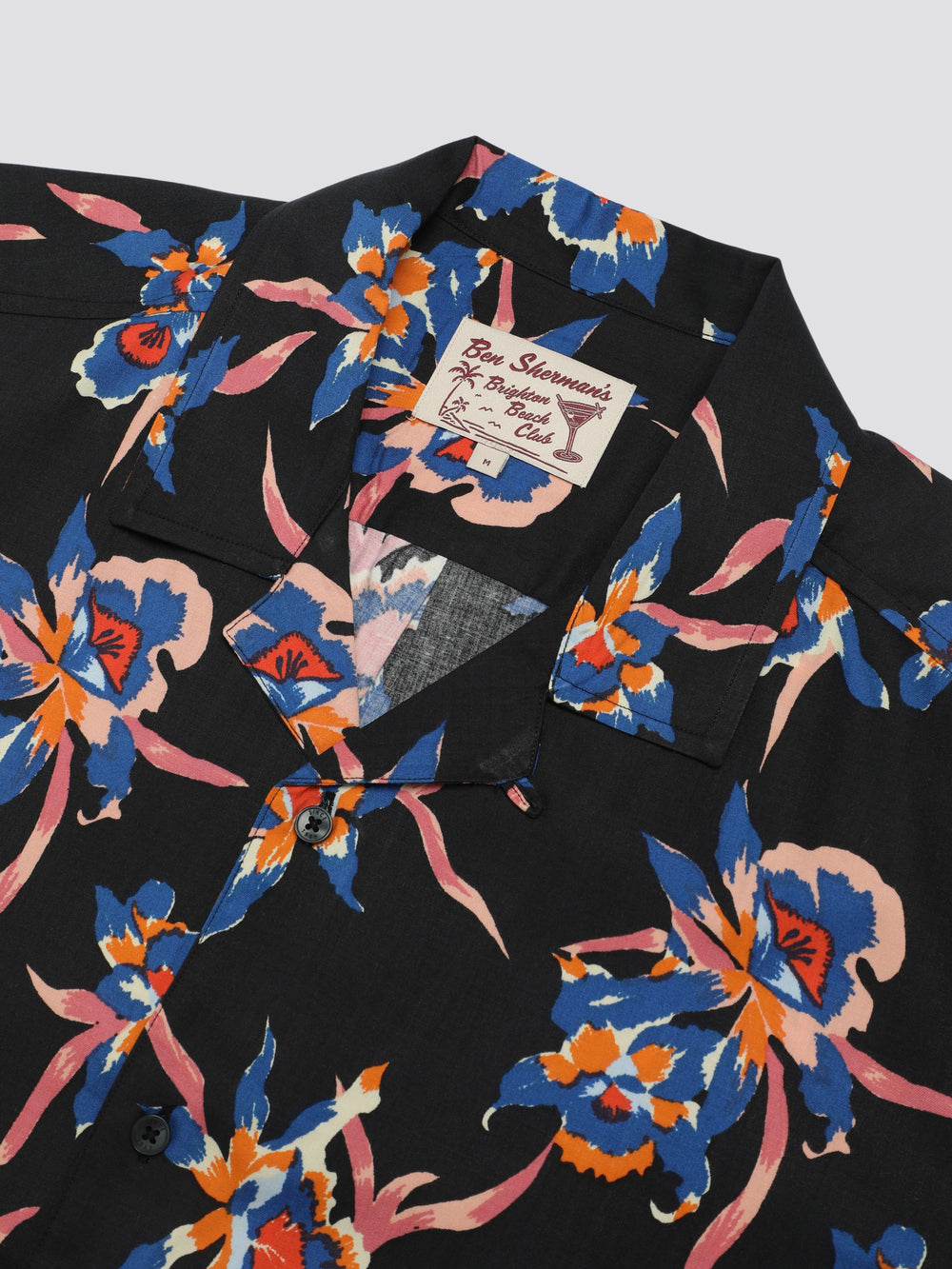 Ben Sherman Signature Botanical Print Shirts Black | DYKL24317