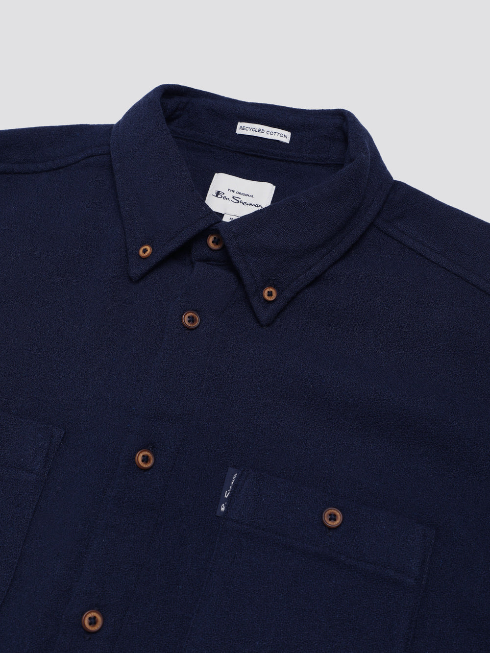 Ben Sherman Signature Boucle Shirts Navy | WEPX56972