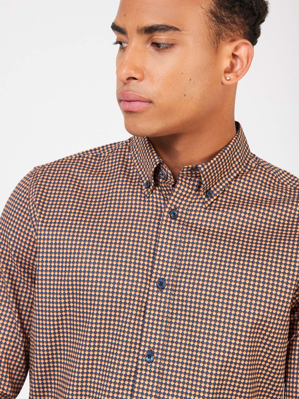 Ben Sherman Signature Chevron Shirts Orange | YLDF03176