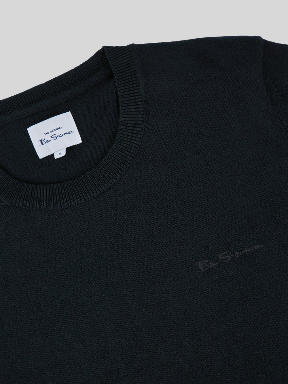 Ben Sherman Signature Crewneck Knitwear Black | DQAM94237