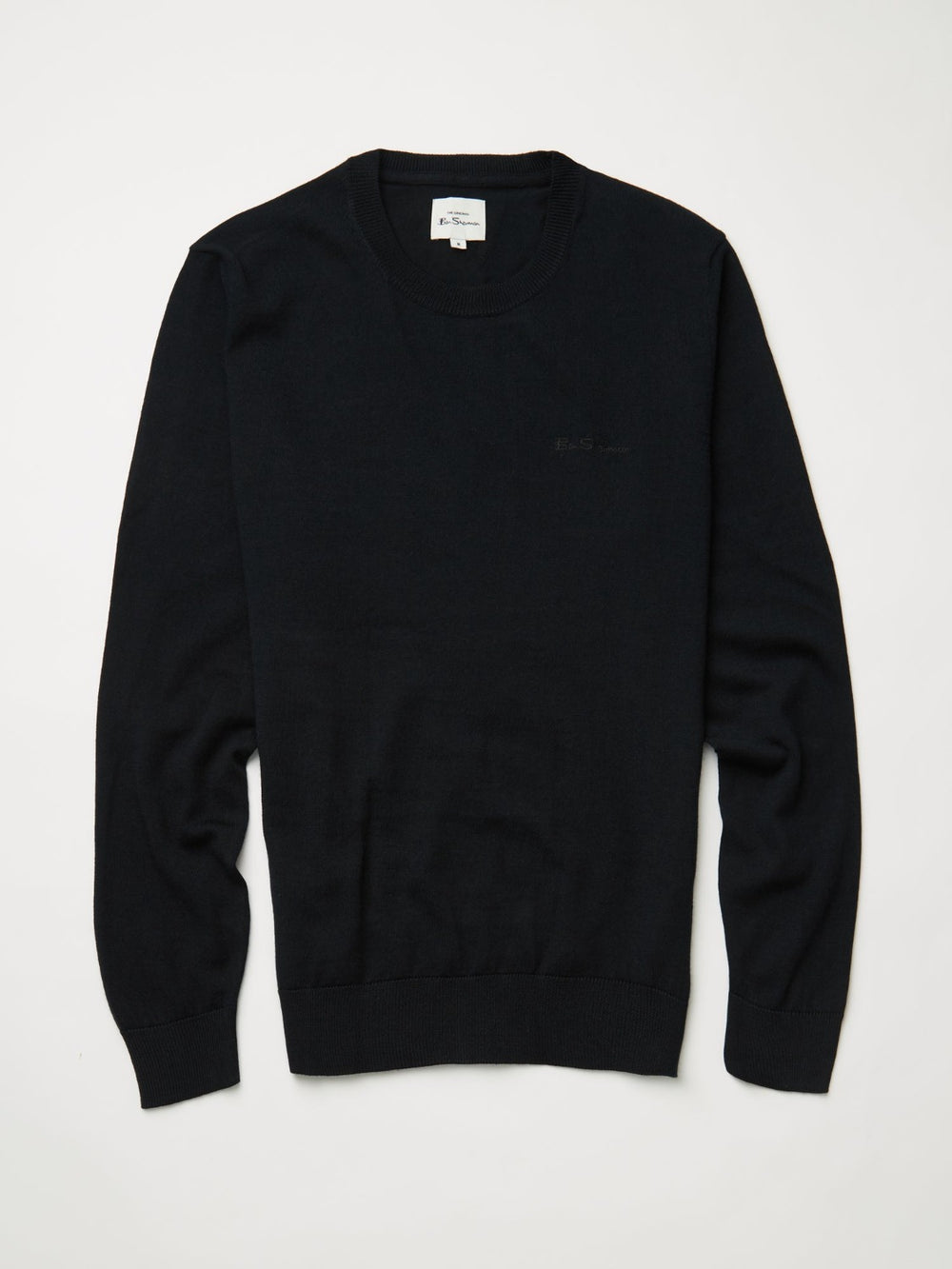 Ben Sherman Signature Crewneck Knitwear Black | DQAM94237