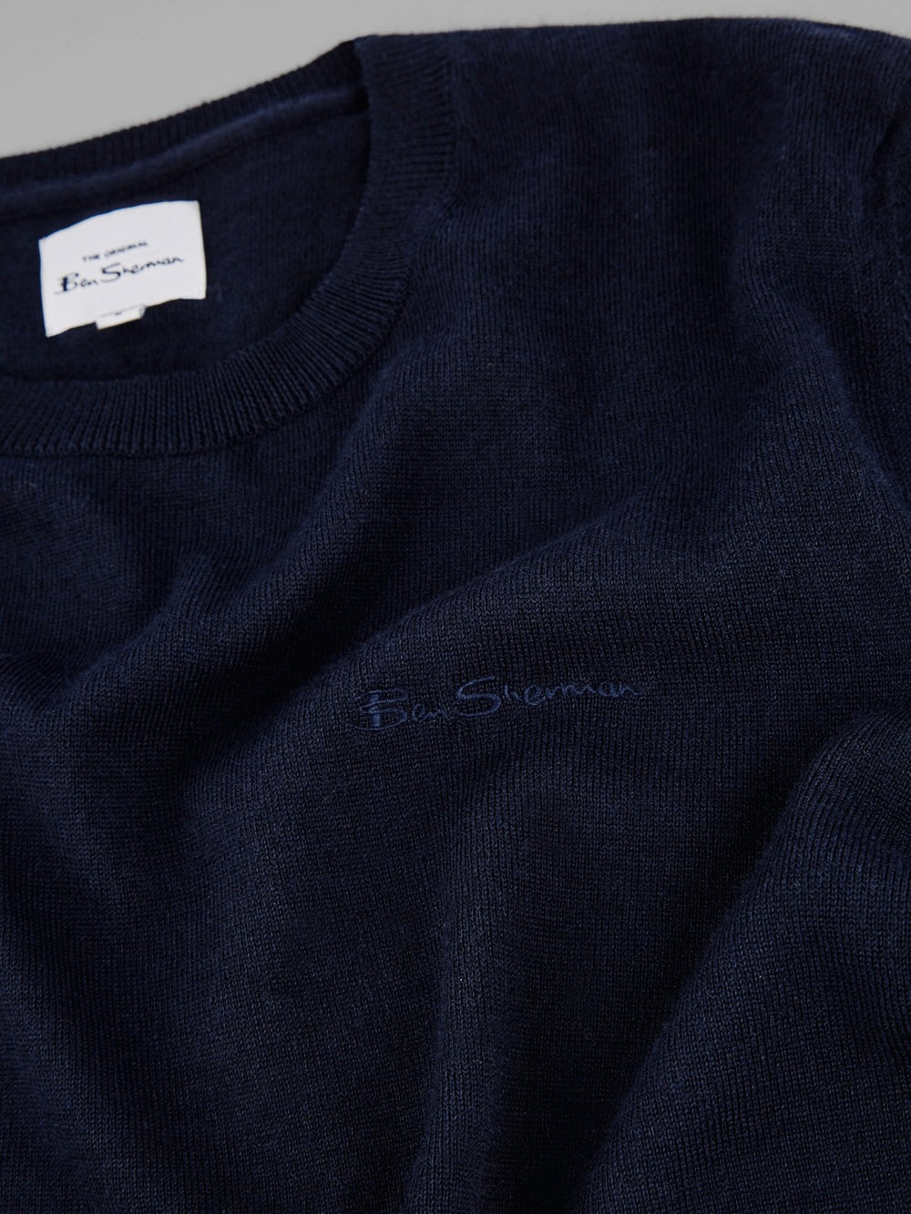 Ben Sherman Signature Crewneck Knitwear Navy | VDQP94723