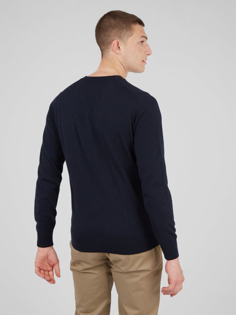 Ben Sherman Signature Crewneck Knitwear Navy | VDQP94723