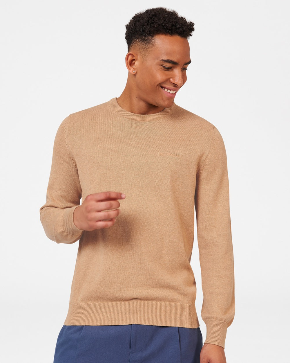 Ben Sherman Signature Crewneck Knitwear Grey | GWAO34056