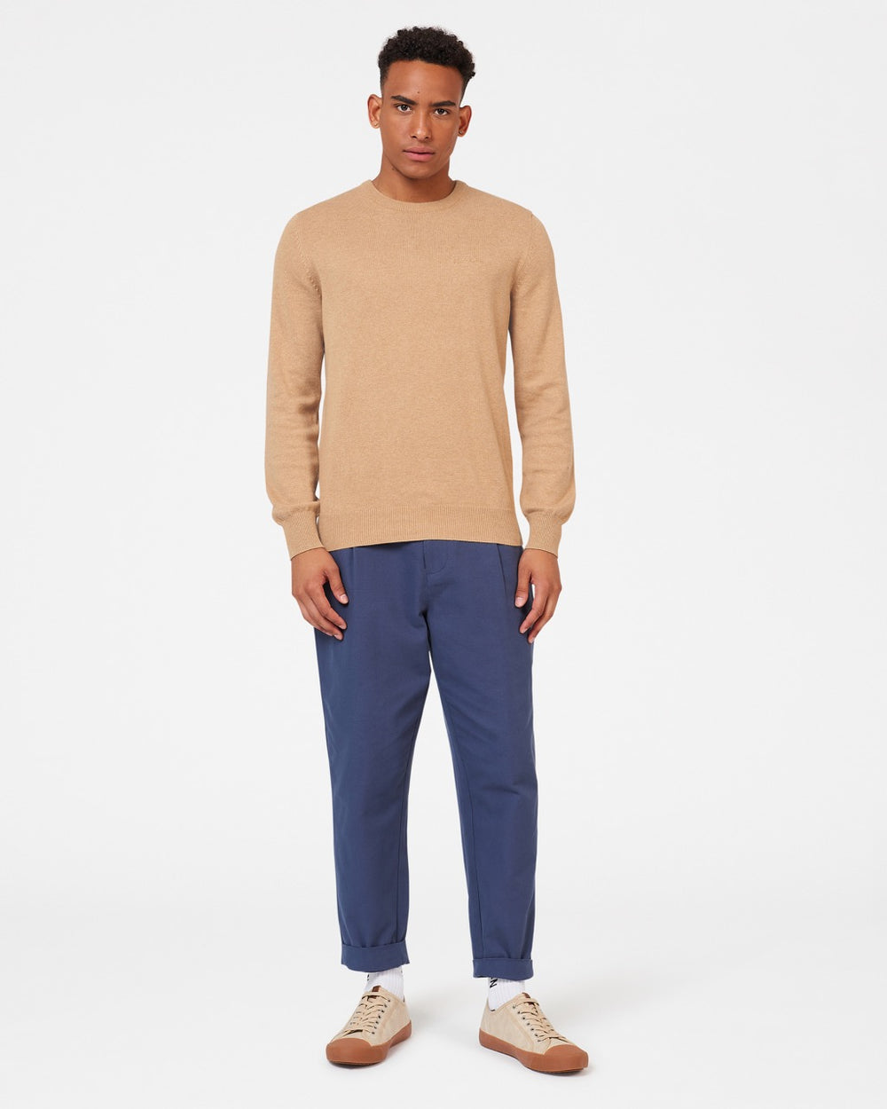 Ben Sherman Signature Crewneck Knitwear Grey | GWAO34056