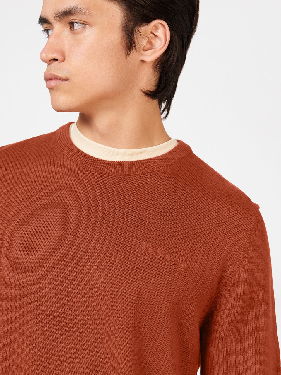 Ben Sherman Signature Crewneck Knitwear Orange | FXQB13254