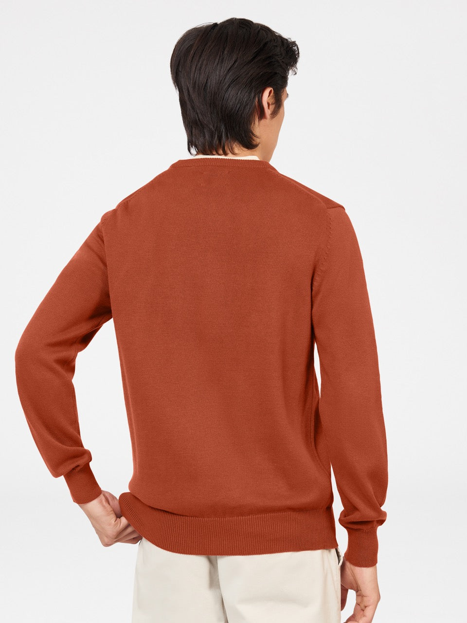 Ben Sherman Signature Crewneck Knitwear Orange | FXQB13254