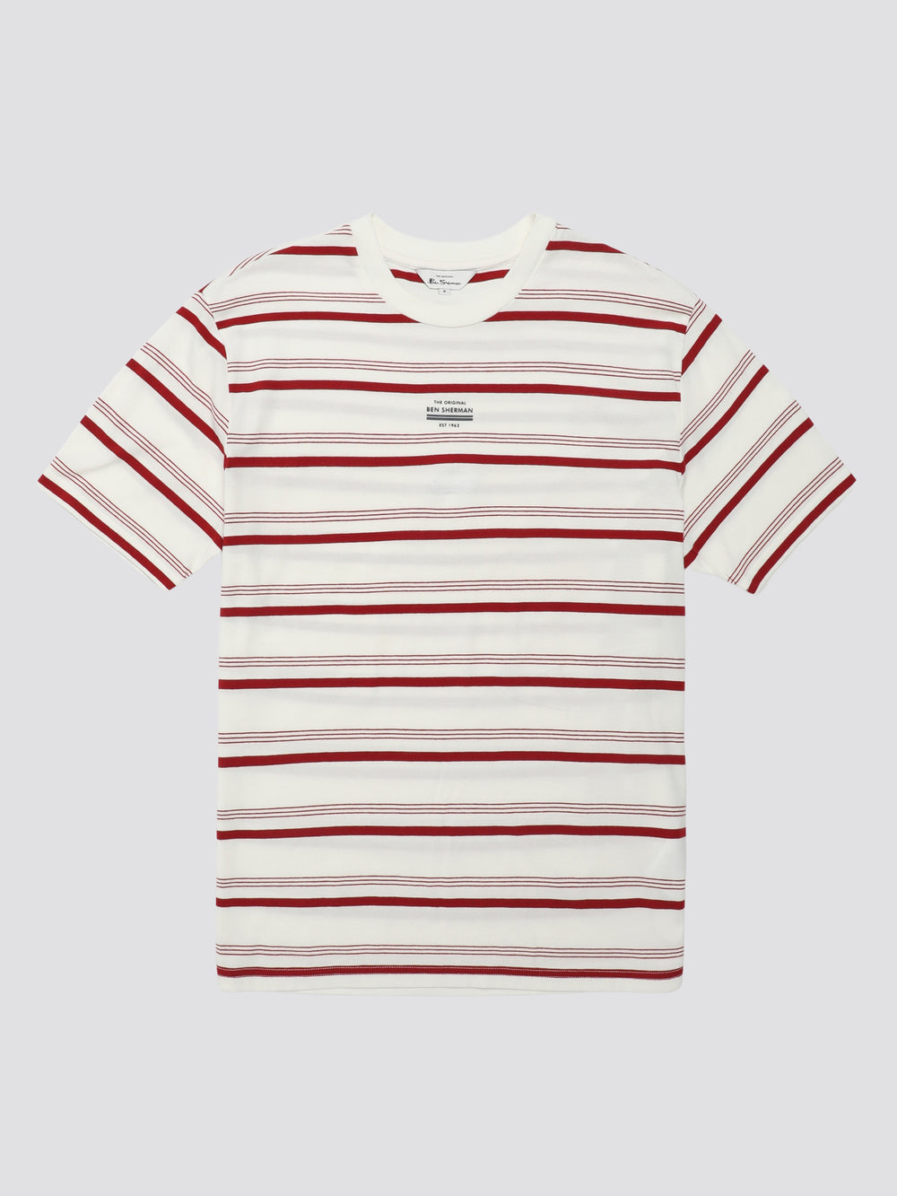 Ben Sherman Signature Fine Stripe T-Shirt White | XSIK37845