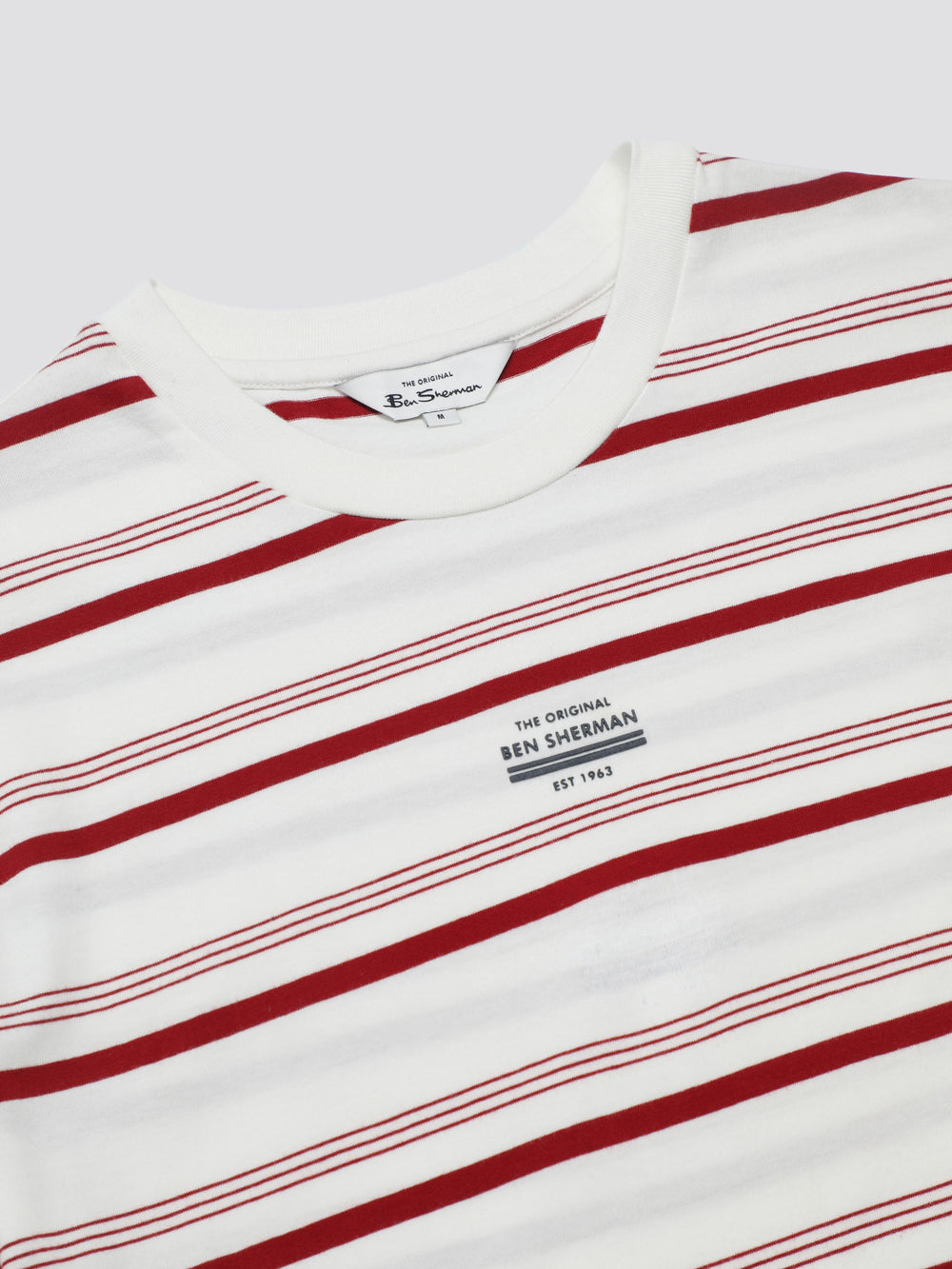 Ben Sherman Signature Fine Stripe T-Shirt White | XSIK37845