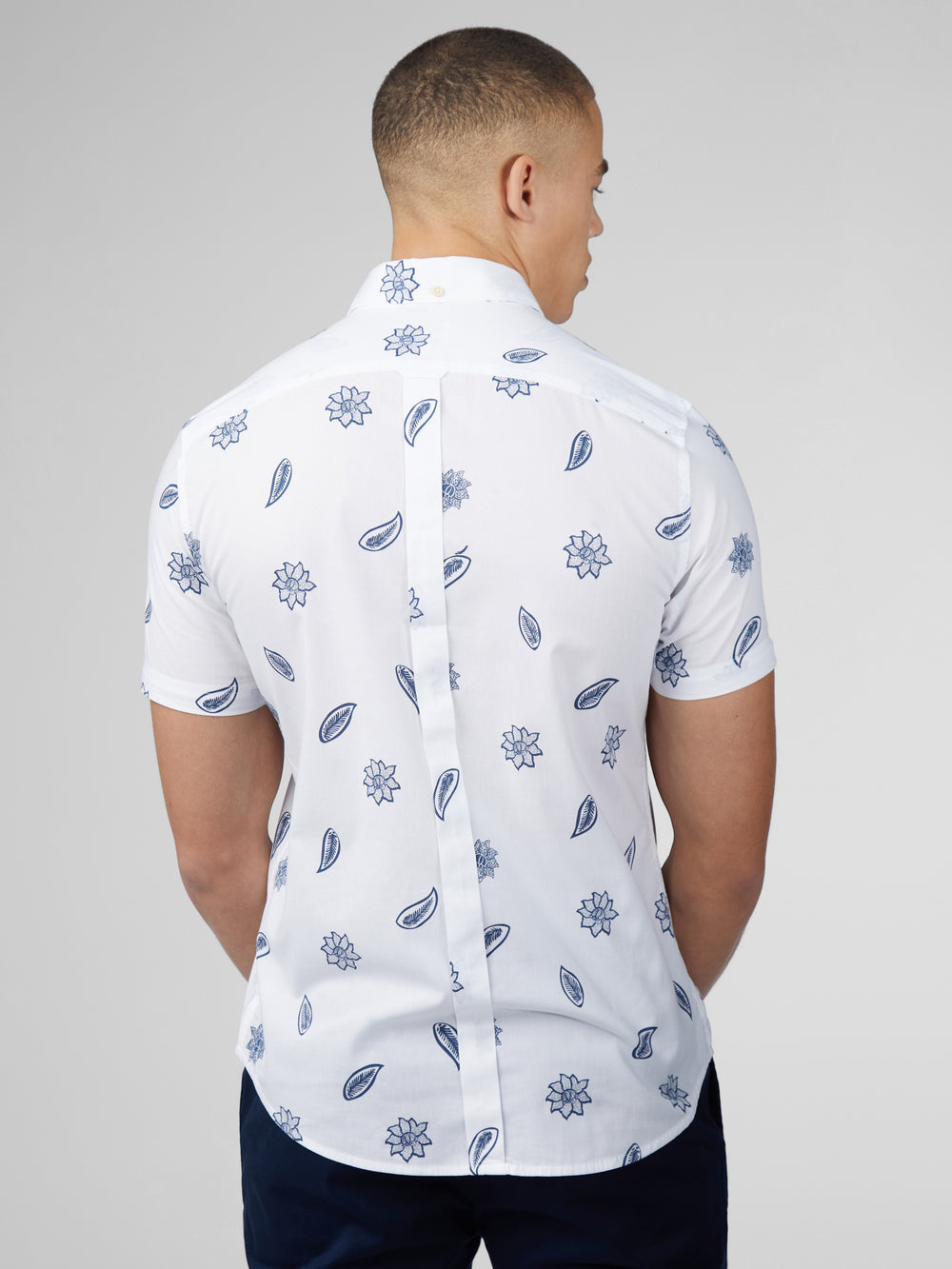 Ben Sherman Signature Floral Shirts White | CZET47628