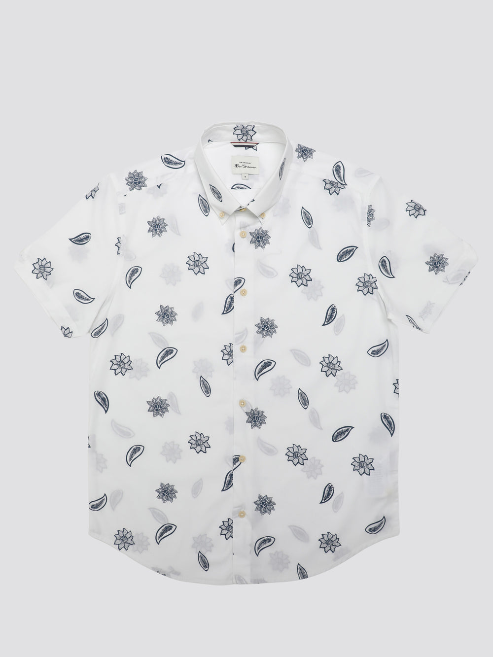 Ben Sherman Signature Floral Shirts White | CZET47628