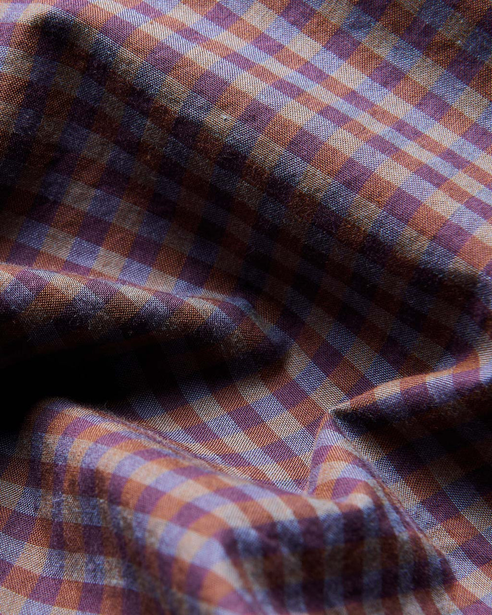 Ben Sherman Signature Gingham Long-Sleeve Shirts Purple | DFAV20613