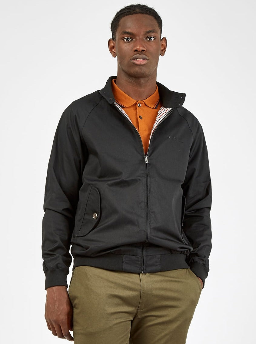 Ben Sherman Signature Harrington Jackets Black | EBRG90358