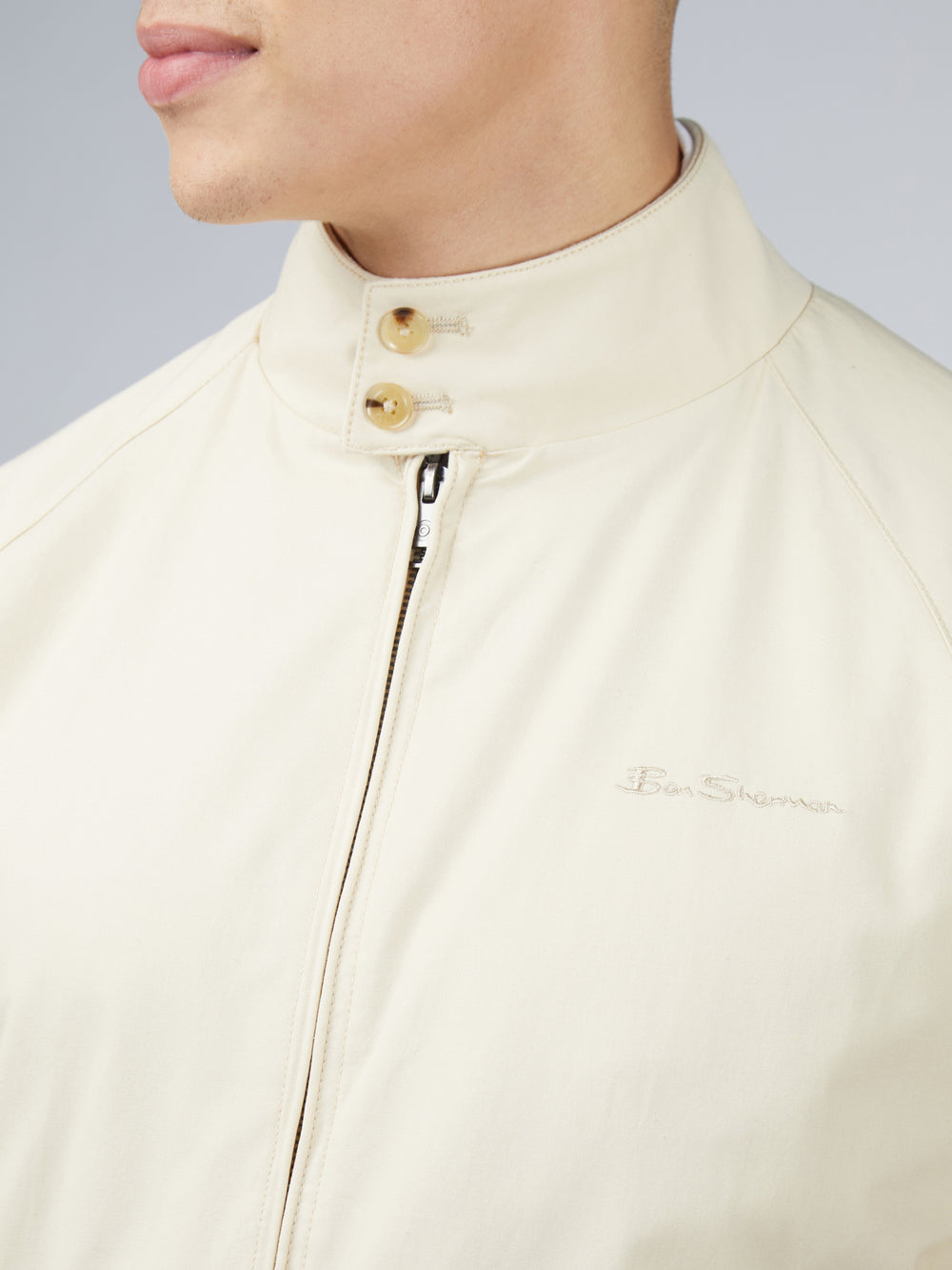 Ben Sherman Signature Harrington Jackets Cream | EPIA89703