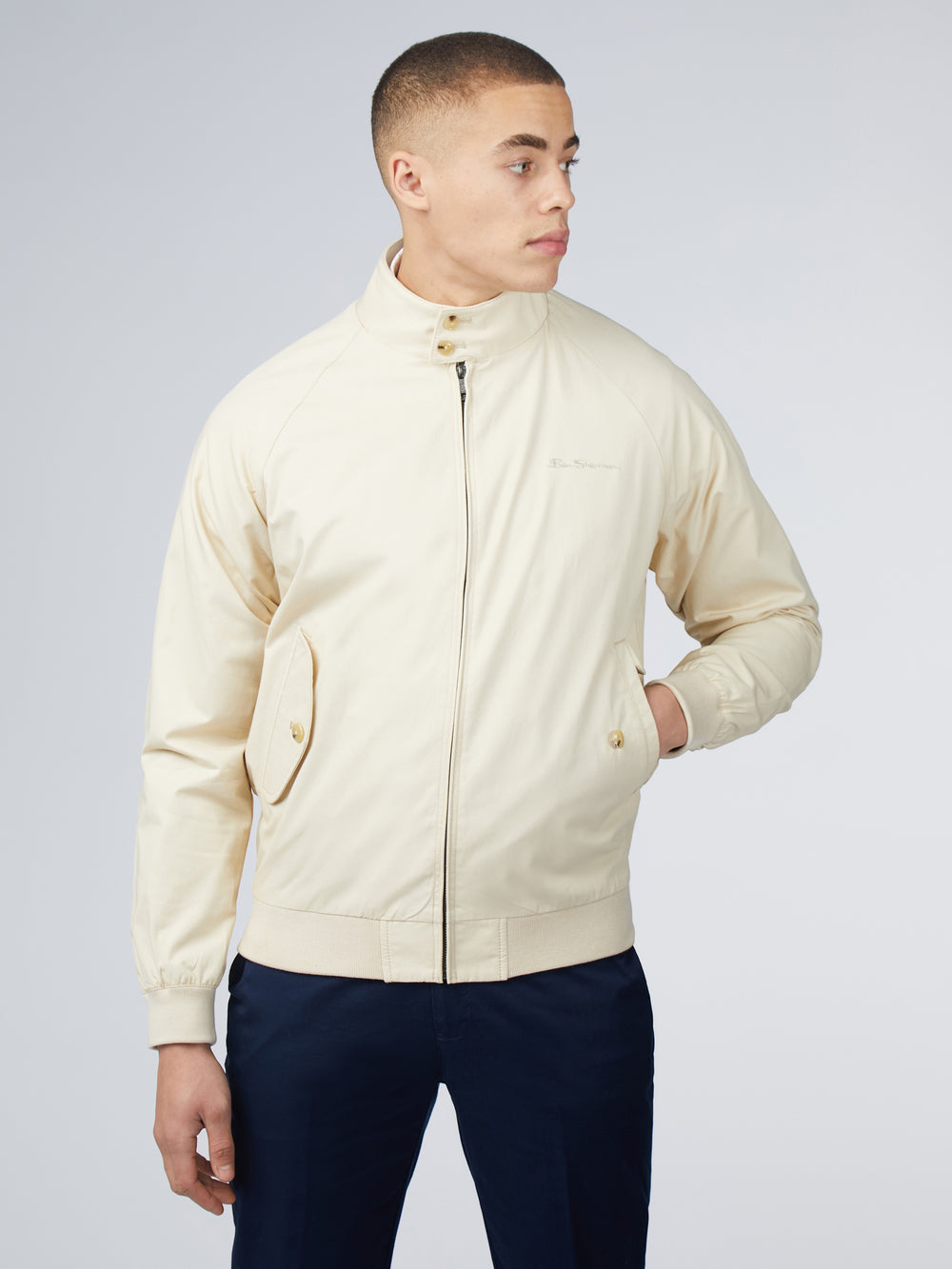 Ben Sherman Signature Harrington Jackets Cream | EPIA89703