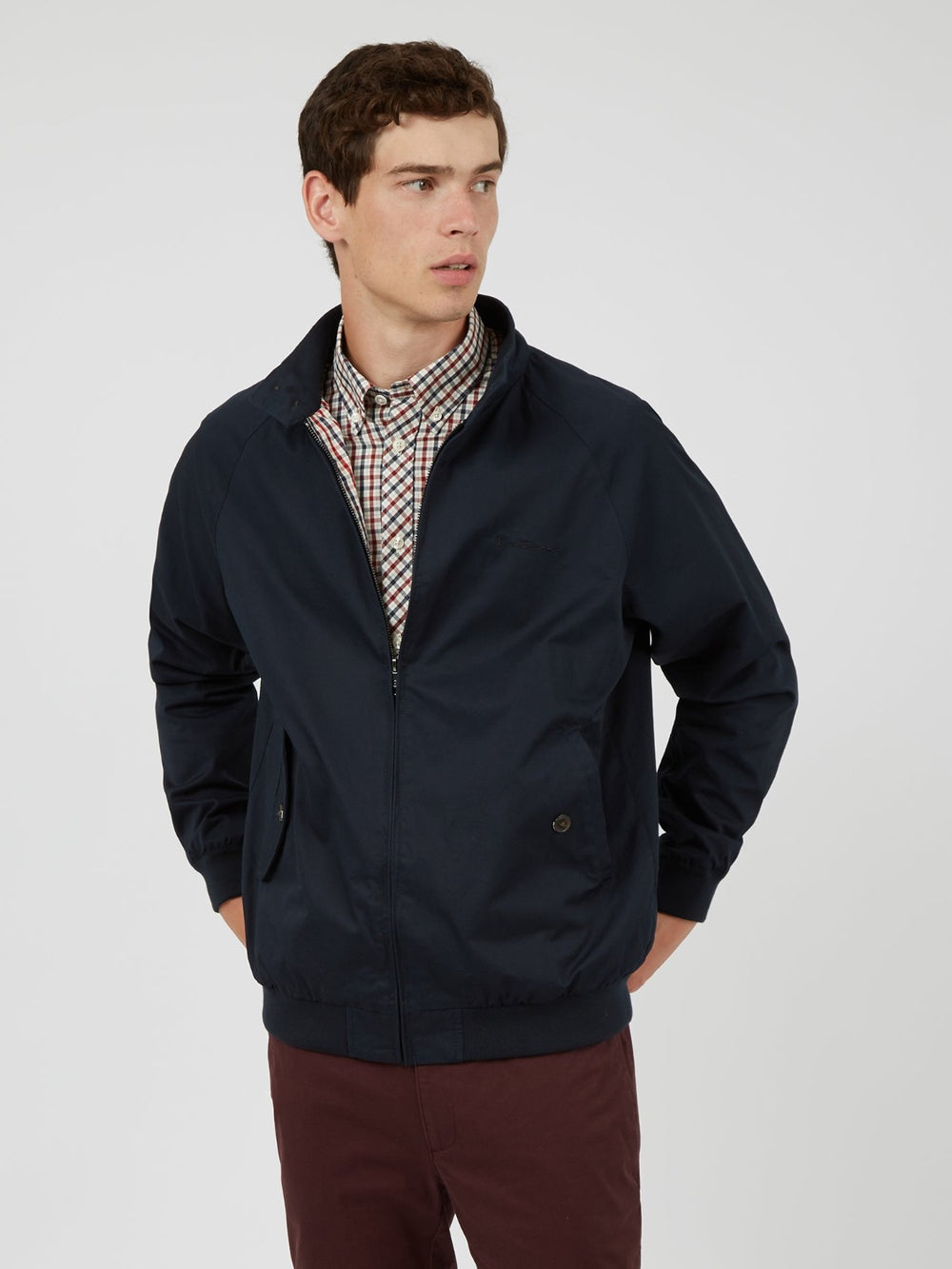 Ben Sherman Signature Harrington Jackets Navy | VXIO61258