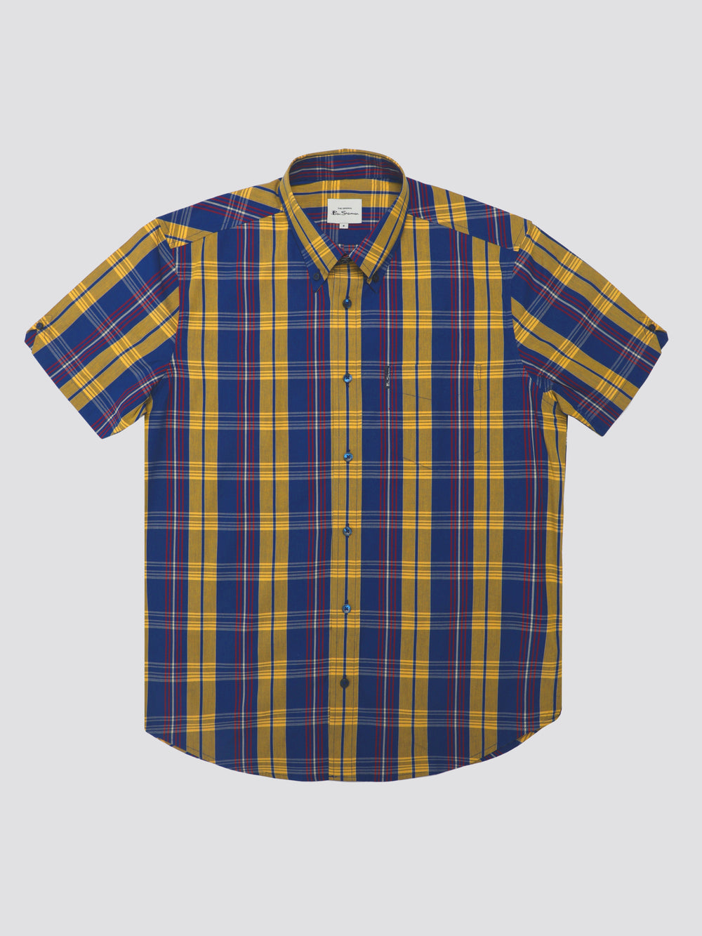 Ben Sherman Signature Irregular Check Shirts Blue | WPUF09465