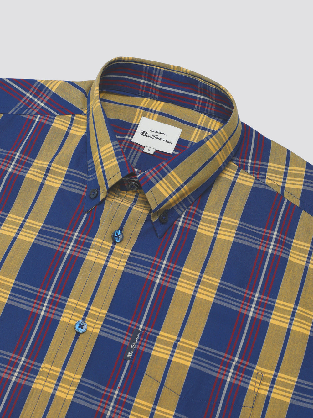 Ben Sherman Signature Irregular Check Shirts Blue | WPUF09465