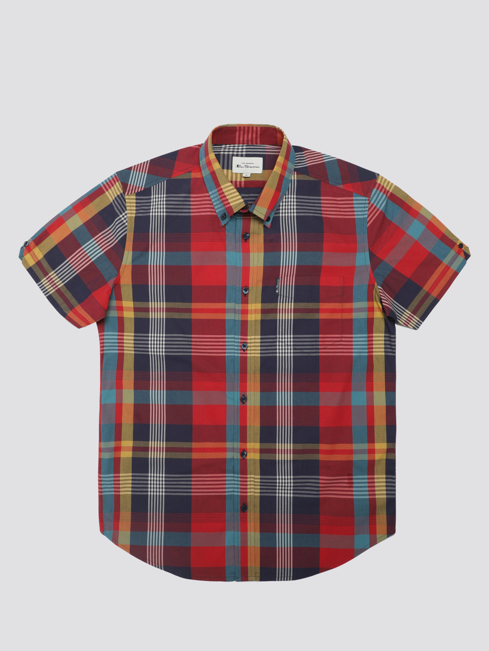 Ben Sherman Signature Large Madras Check Shirts Red | JIOL56138