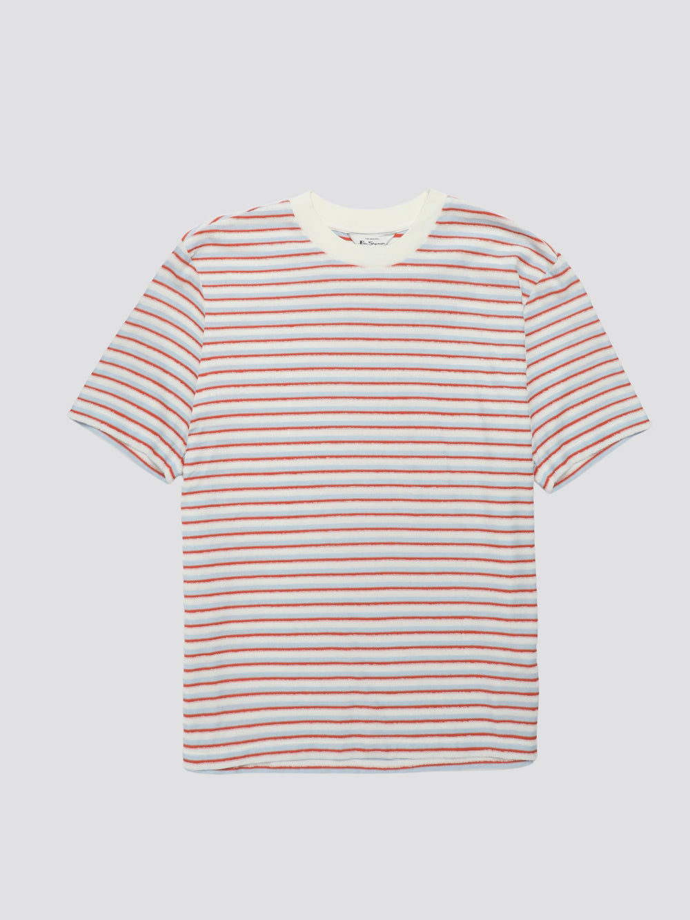 Ben Sherman Signature Loopback Stripe T-Shirt Blue | FVDM37840