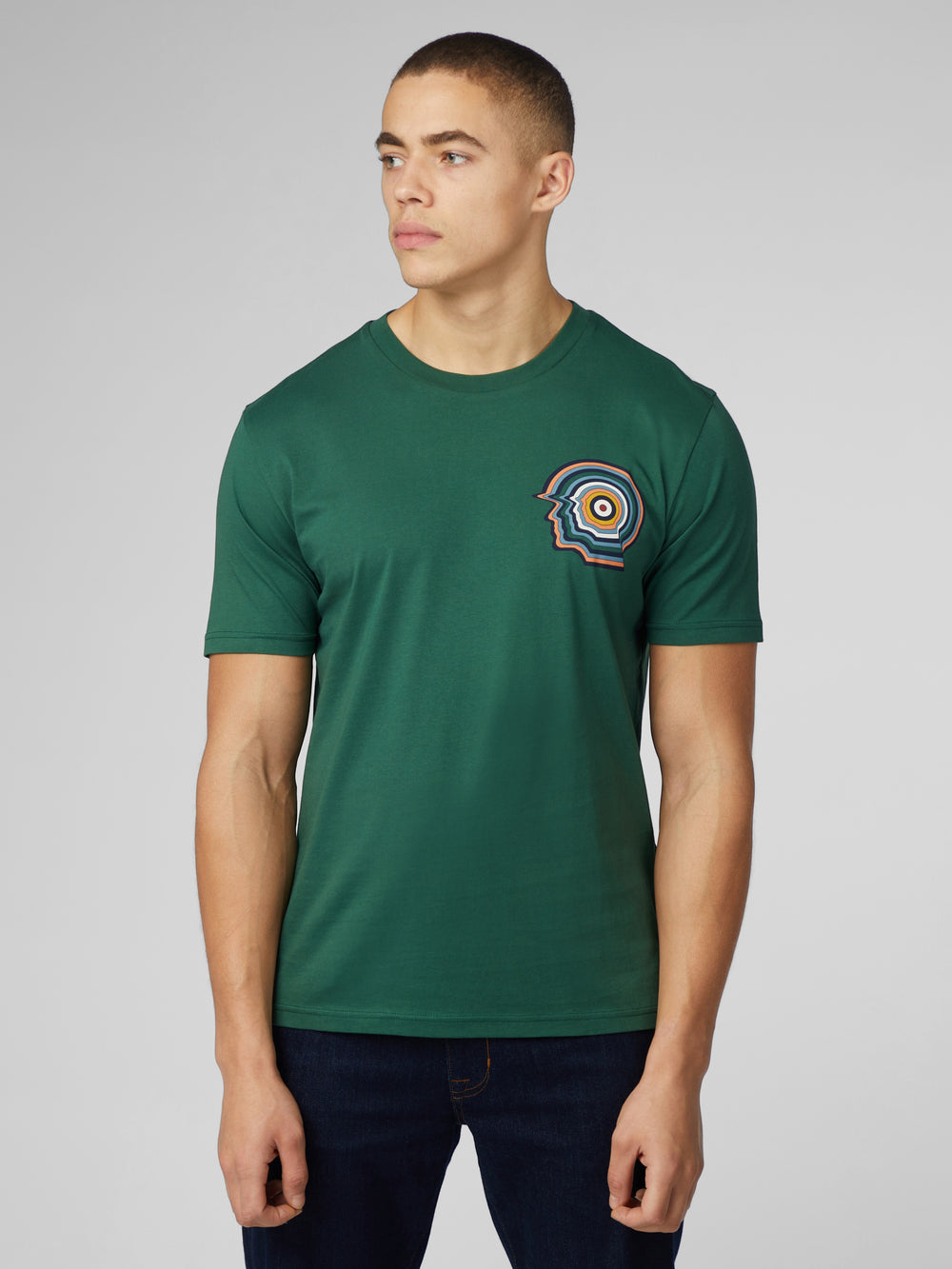 Ben Sherman Signature Mod Head T-Shirt Green | NHQA41752