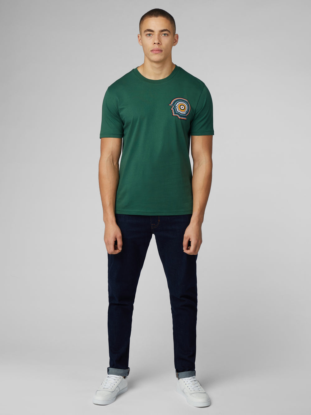 Ben Sherman Signature Mod Head T-Shirt Green | NHQA41752