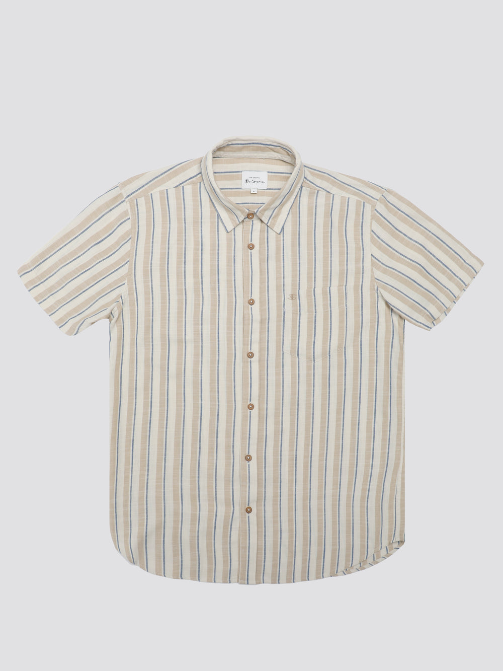 Ben Sherman Signature Mod Stripe Shirts White | SKIV65413