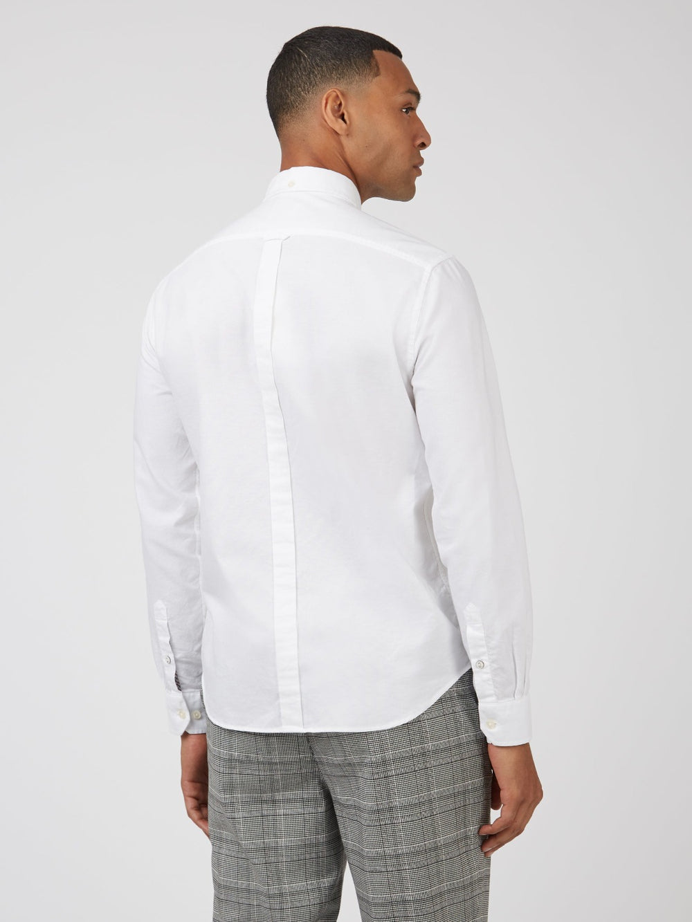 Ben Sherman Signature Organic Long-Sleeve Oxford Shirts White | XYRG21486