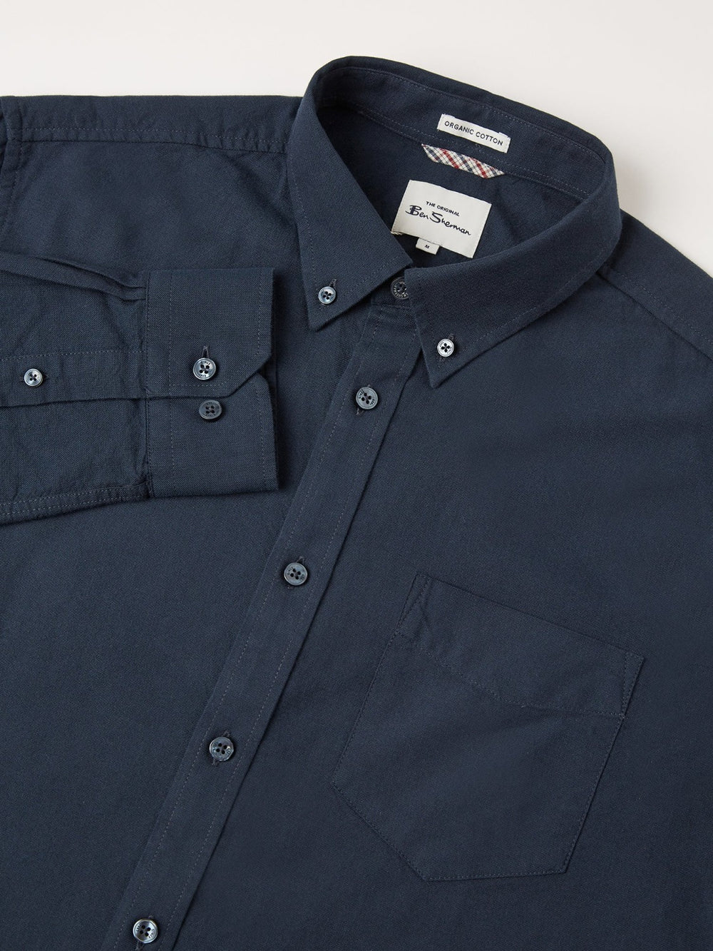 Ben Sherman Signature Organic Oxford Shirts Navy | YTPB51087