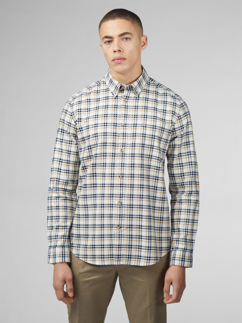 Ben Sherman Signature Oxford Check Shirts White | KJPE25891