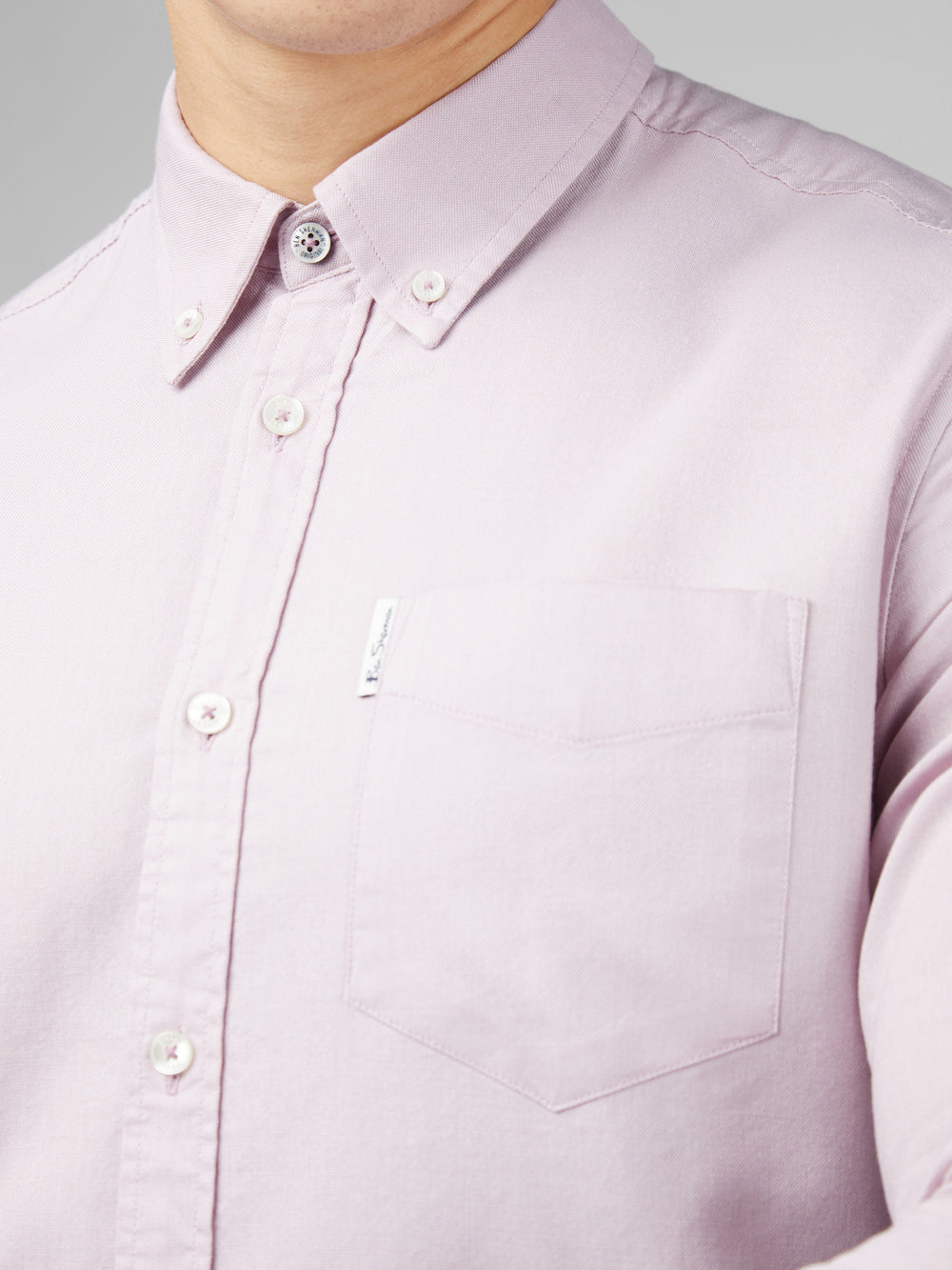 Ben Sherman Signature Oxford Long Sleeve Shirts Purple | IPDK07156