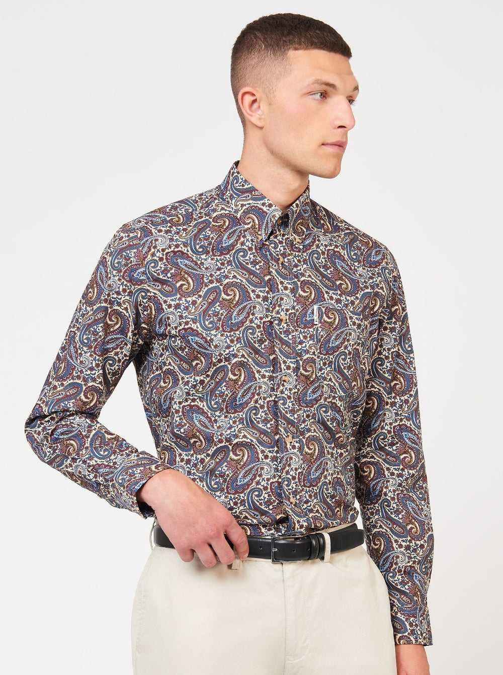 Ben Sherman Signature Paisley Shirts Multicolor | AJMO43971