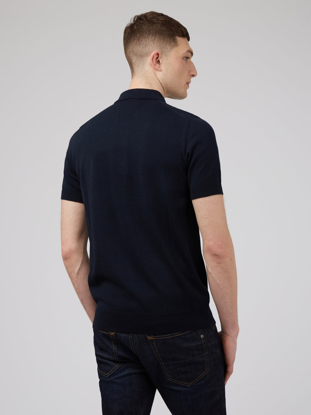 Ben Sherman Signature Polo Neck Sweaters Navy | ISMX18509