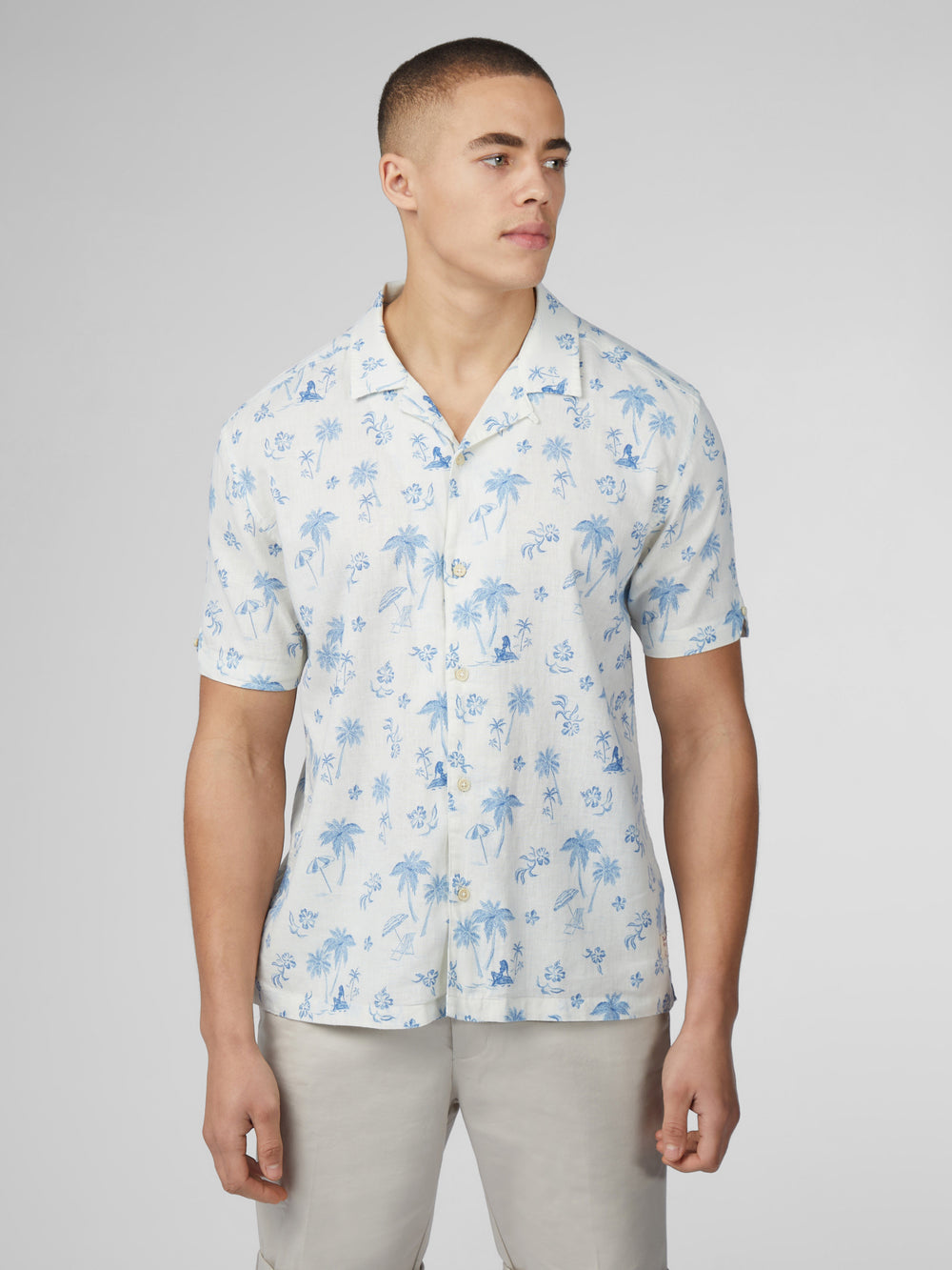 Ben Sherman Signature Resort Shirts White | KDFO23491