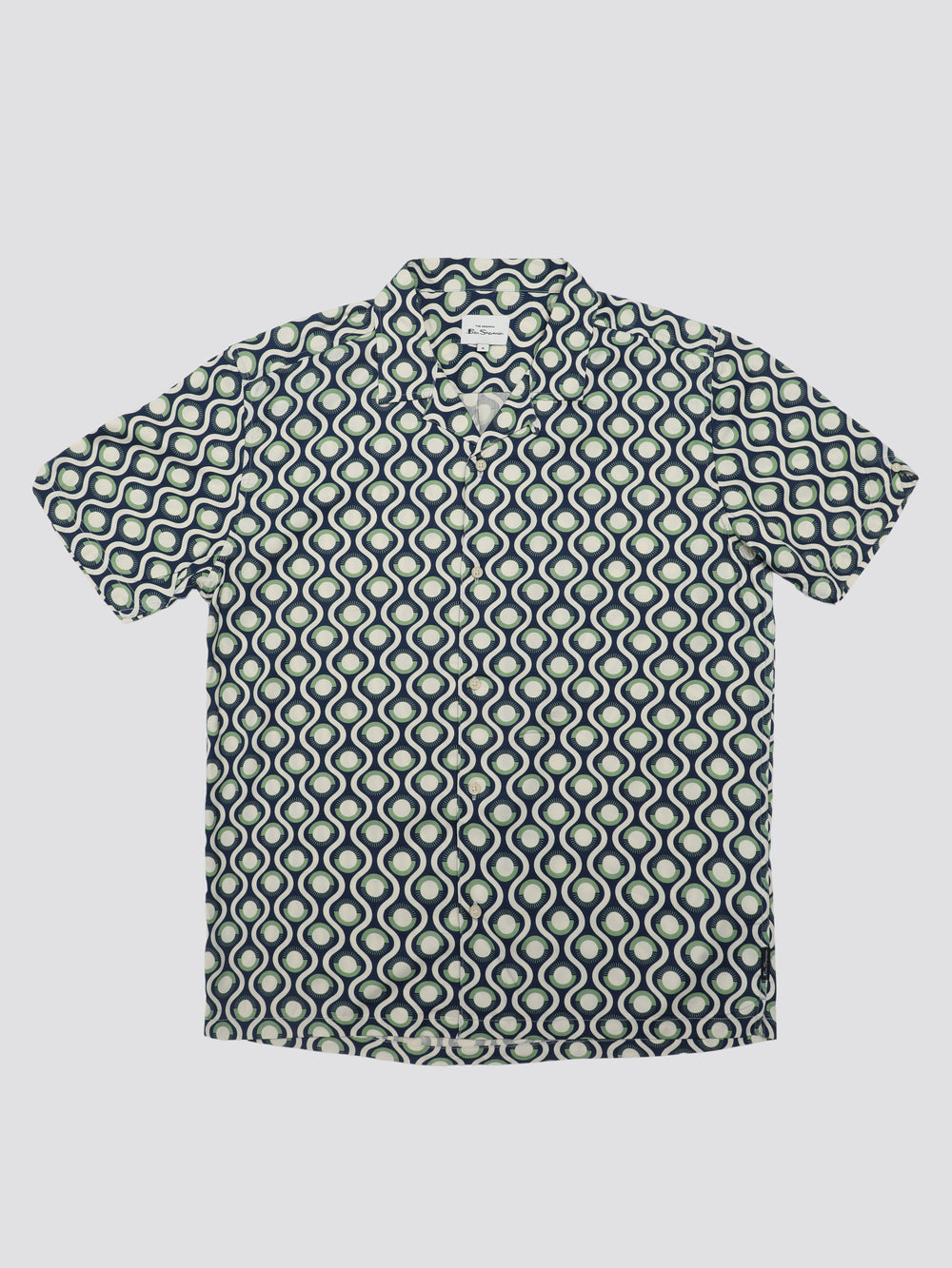 Ben Sherman Signature Retro Geo Shirts Green | EPAF52048