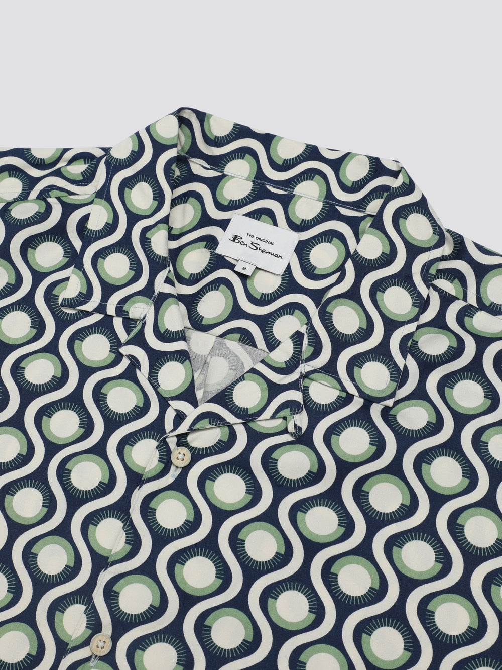 Ben Sherman Signature Retro Geo Shirts Green | EPAF52048